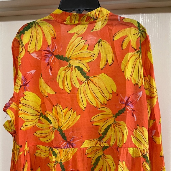Boho Dress Coverup Tropical V Neck - Picture 4 of 6